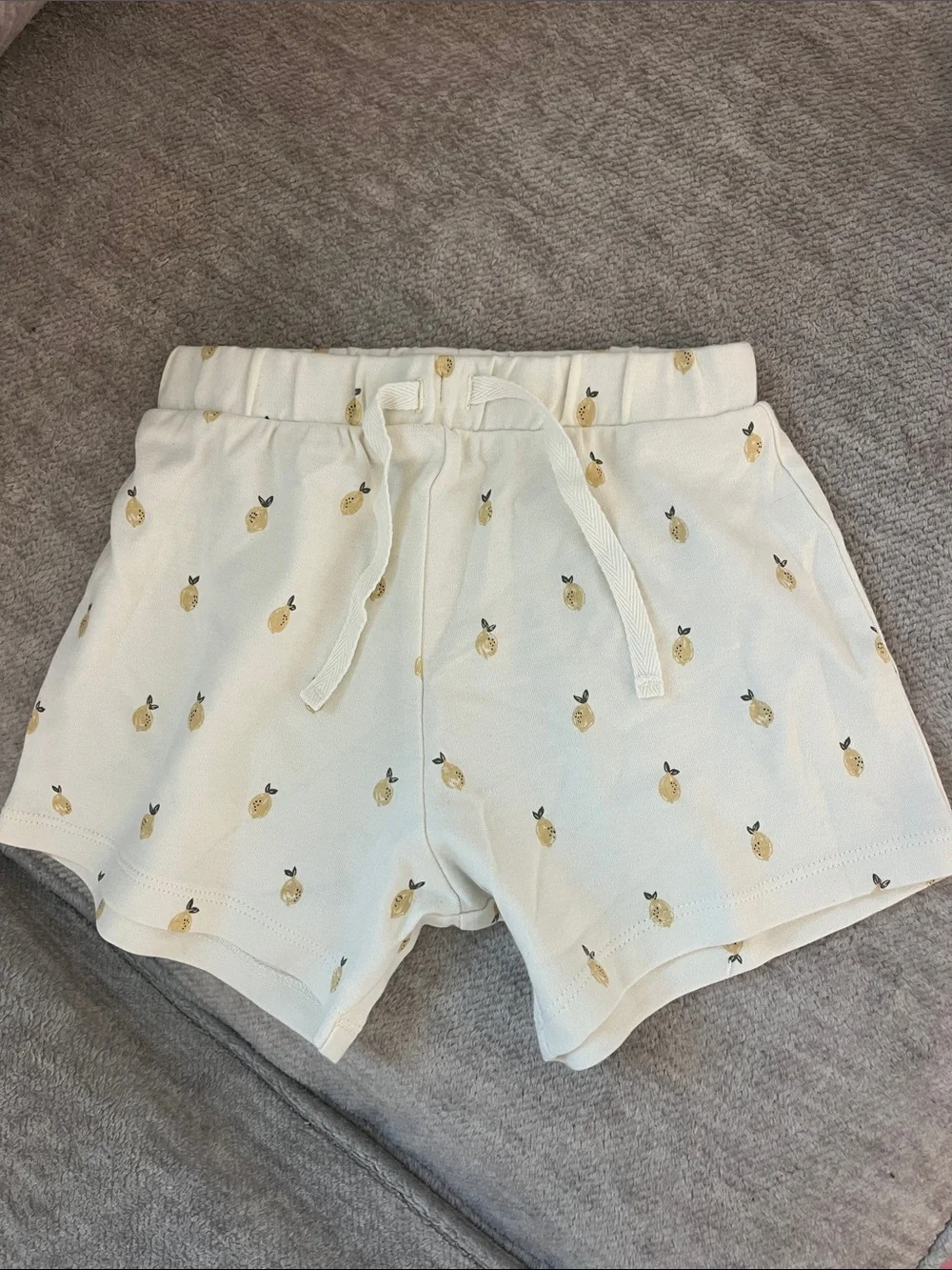 Quincy Mae Boxy Pocket Tee and Short Set - Lemons 4/5Y Organic Cotton